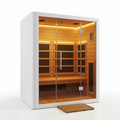 Infrared Sauna Built for Daily Wellness, 2-Person Hemlock Wood, 6 Carbon Heaters, Low EMF Design