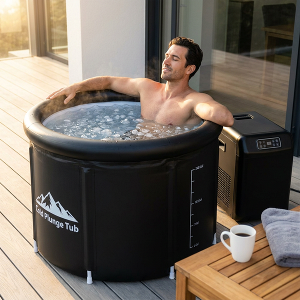 Cold Plunge Tub Engineered for Athletes, 248 Gallon Capacity, 1 HP Chiller, WiFi Control, Water Treatment Kit