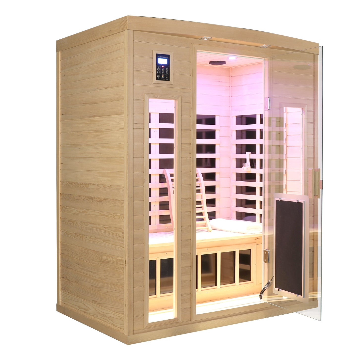 Hemlock Wood Far-Infrared Indoor Three Person Sauna Room