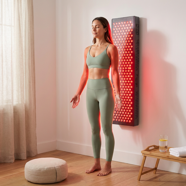 Red Light Therapy Panel Built for Daily Wellness Sessions, 300 Quad Chip LEDs, 4 Wavelengths, Pulse Mode